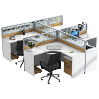 质凡屏风办公桌职员桌员工位桌子屏风工作位简约现代人造板桌子