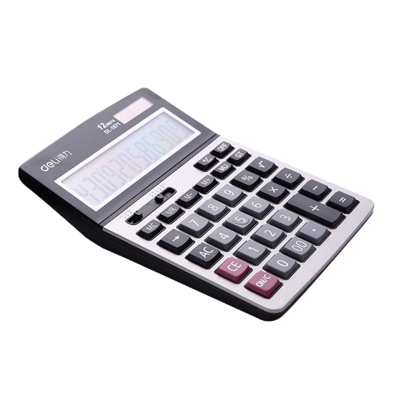 得力(deli)1671A桌面型计算器 双电源计算机