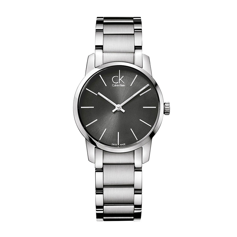 CK卡文克莱瑞士手表夜光钢带石英表女表 K2G23161