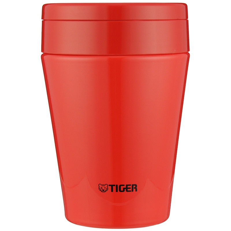 虎牌(tiger)保温杯MCC-B38C 380ml 番茄红RS 不锈钢真空汤杯多功能便携水杯