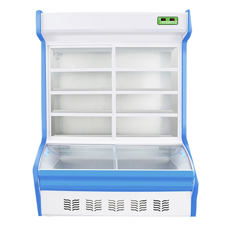 麻辣烫展示柜饭店点菜柜商用水果保鲜柜冷藏冷冻立式冰箱冷柜_1.2米豪华展示柜