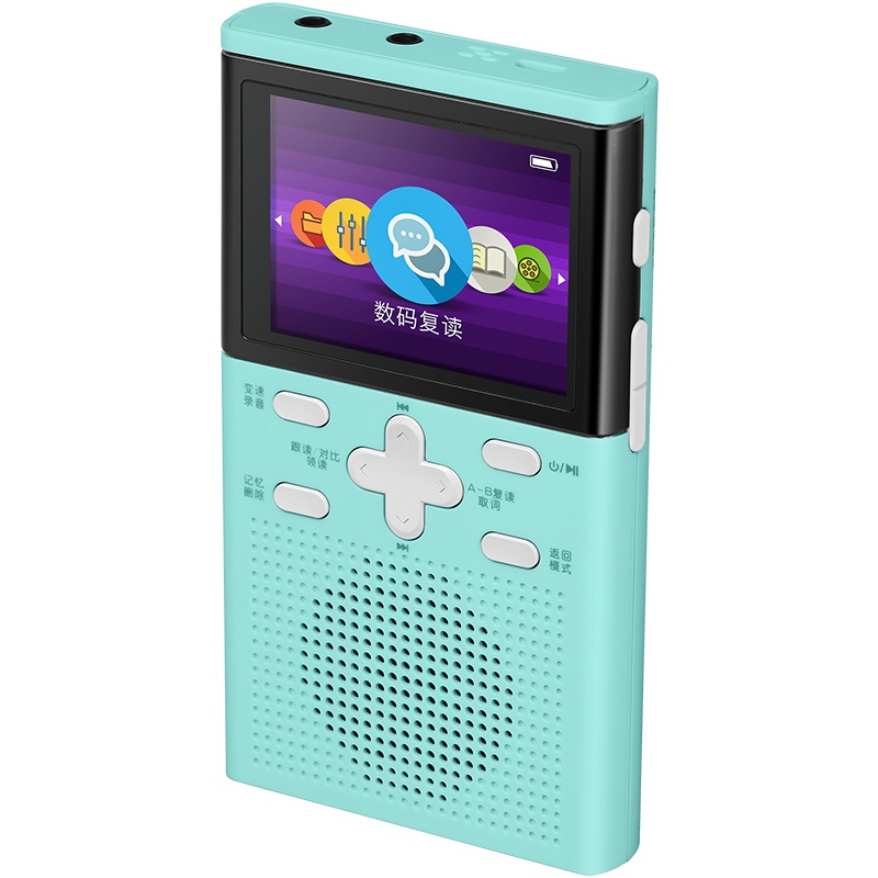 纽曼数码复读机DL-88蓝色英语视频学习机播放器牛津高阶电子词典中小学生中英文同步显示视频复读高清视频牛津高阶充电复读机