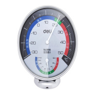 得力(deli)台式免电池大表盘室内温湿度计 办公用品 大号9010