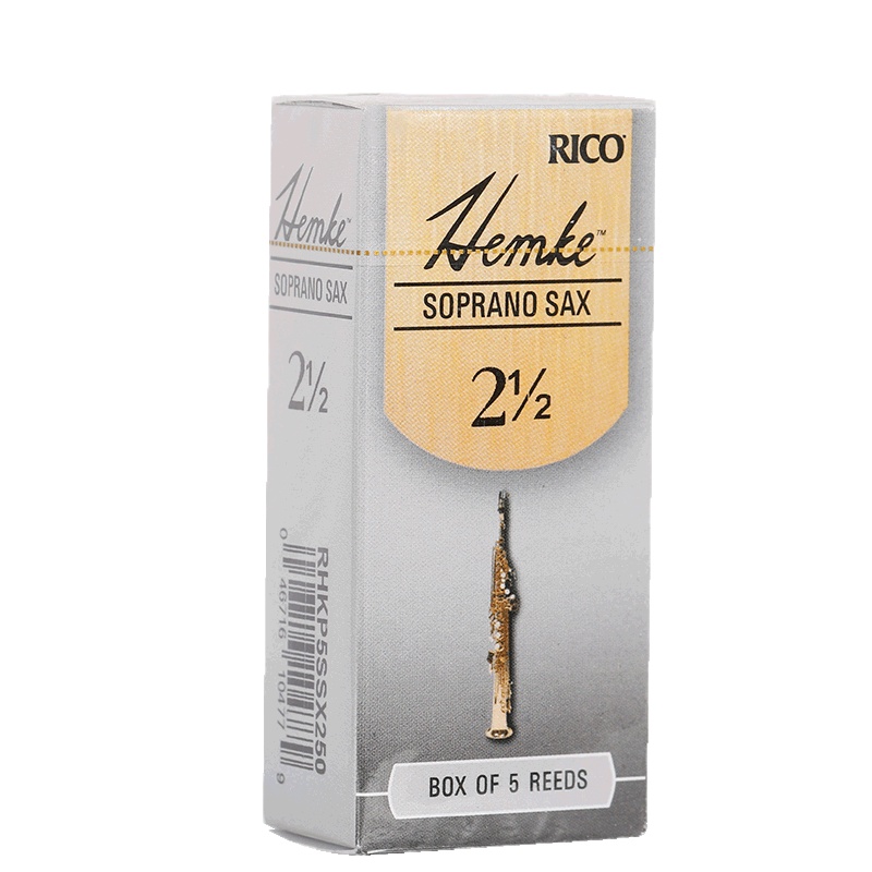 RICO 达达里奥 RHKP5SSX250高音萨克斯哨片瑞口Hemke 赫姆克2.5号降B调Soprano 5片装
