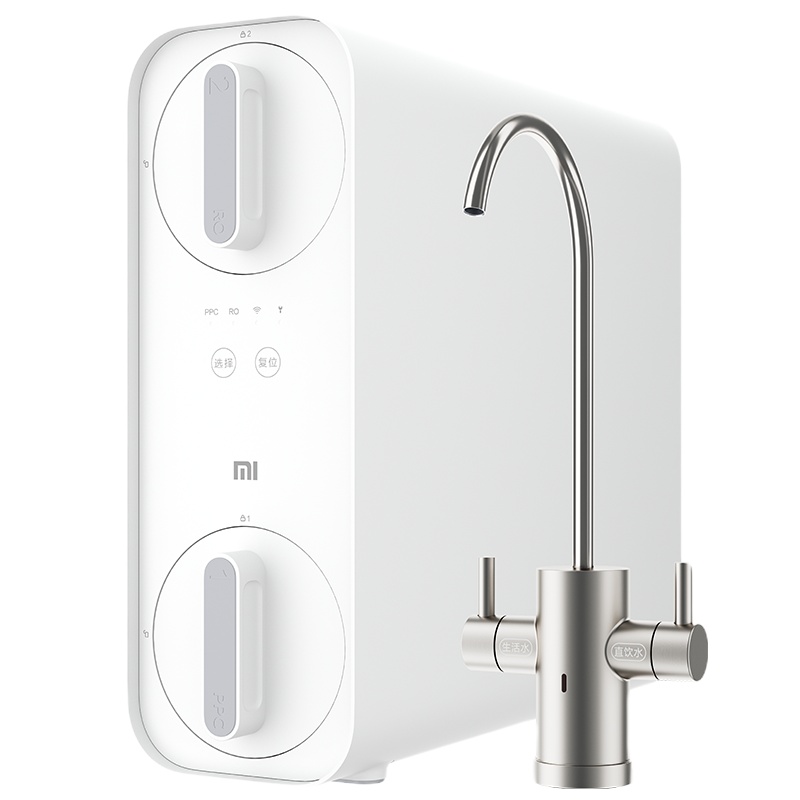 小米(mi)净水器家用直饮厨下式厨房净水机400加仑大流量即滤即饮无罐反渗透纯水机H400G