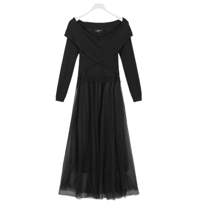 拉夏贝尔Candies春季女中长款甜美百搭高腰蓬蓬仙女连衣裙30074505