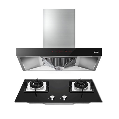 Rinnai/林内 NM05T+2E01M 顶吸欧式抽油烟机燃气灶烟灶套装新品