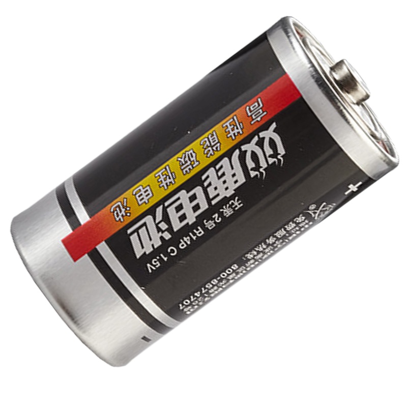 双鹿 2号电池中号C型无汞碳性干电池R14P电池2号2粒装 手电筒录音机收音机遥控器热水器玩具电池 (8粒装)