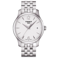天梭(TISSOT)瑞士手表 俊雅系列钢带石英女表
