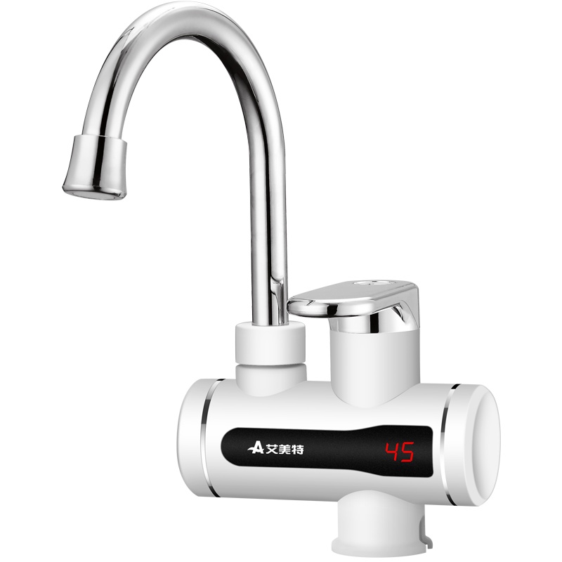 艾美特 EF04 电热水龙头下进水象牙白横款