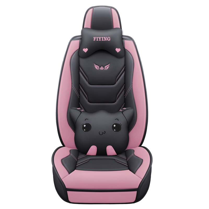 四季通用卡通汽车奔腾B70昂科拉奕歌polo高尔夫晶锐起亚K2K5速腾桑塔纳传祺GS4福瑞迪坐垫全包围皮革座垫套车垫免洗