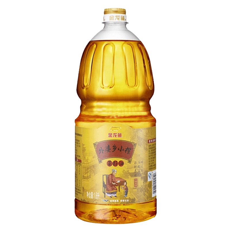 金龙鱼外婆乡小榨菜籽油1.8L非转 食用油炒菜烹饪煎炸家庭装桶装