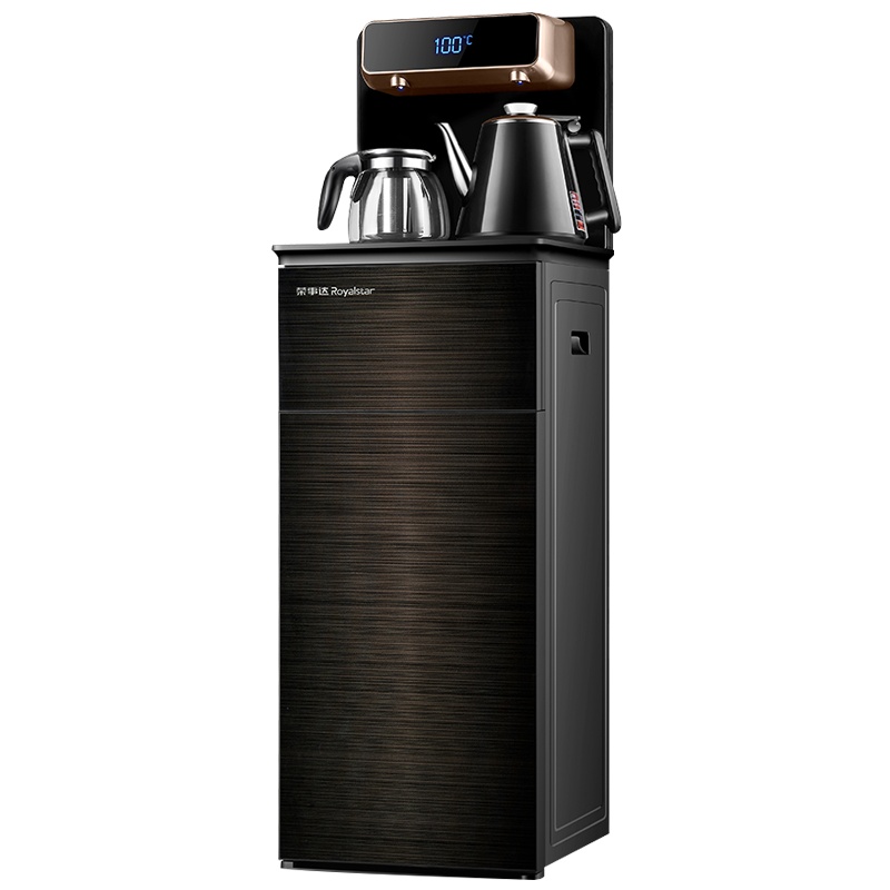 荣事达CY288饮水机家用智能全自动下置水桶小型立式泡茶艺多功能温热智能遥控茶吧机基础款黑色安全童锁恒温保温