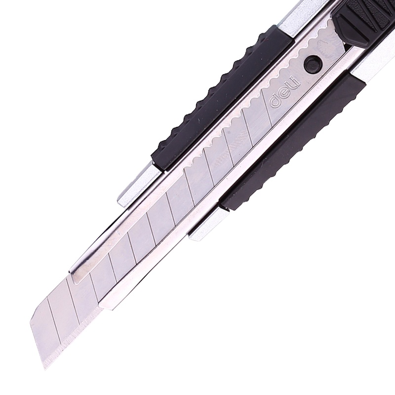 得力(deli) 2056 美工刀 小号裁纸刀 切纸刀 锌合金刀壳