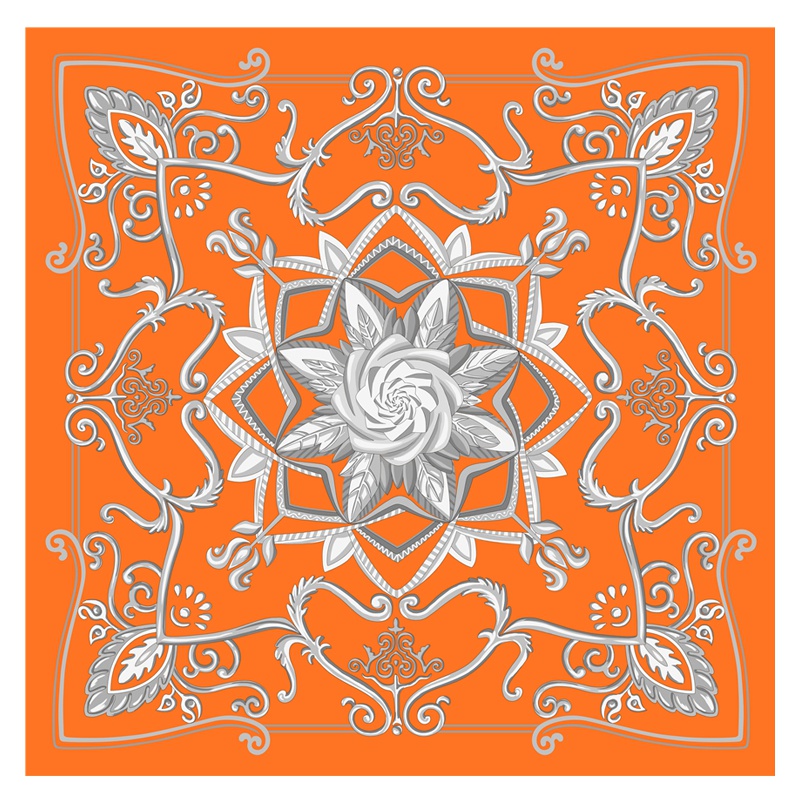 万事利杭州春夏新品真丝丝巾小方巾桑蚕丝时尚围巾瑰丽绽放礼盒装