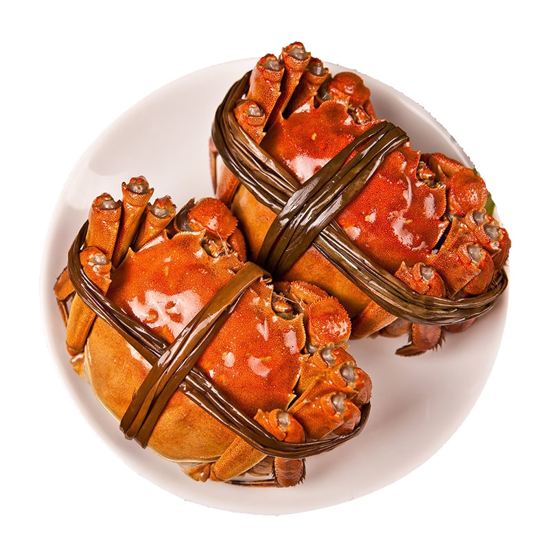 [礼券]茗鲜阁 大闸蟹礼券1688型 公蟹4.5两/只 母蟹3.0两/只 4对8只生鲜大闸蟹9.22日开始预约提货