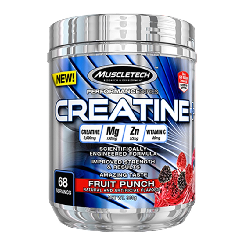 Muscletech肌肉科技苏宁自营高性能锌镁肌酸粉300g一水肌酸男蛋白质官方正品原装进口