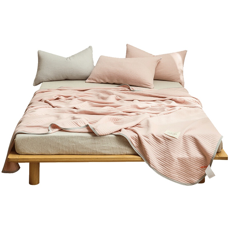 北极绒(Bejirog) 纯色日式斜纹纤维夏季莫代尔夏凉被子 夹棉羽丝绒水洗宿舍学生单双人空调被芯纤维被