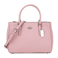 COACH 蔻驰 奢侈品 女士中号手提单肩斜挎杀手包粉色印花皮革 F44958 SV/XR