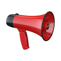 K5手持高音喊话器扩音器摆摊货叫卖可录音手提式啦叭 中国红 单只装