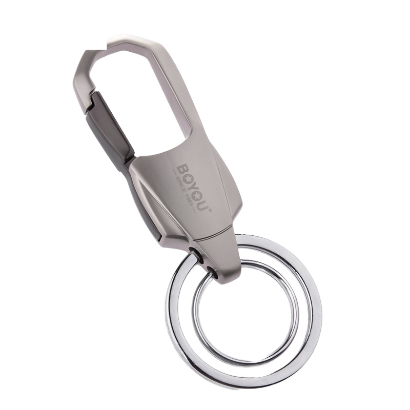 舒适主义博友男士腰挂钥匙扣 创意汽车钥匙链挂件金属钥匙圈环锁匙扣5015 叻汽车钥匙扣