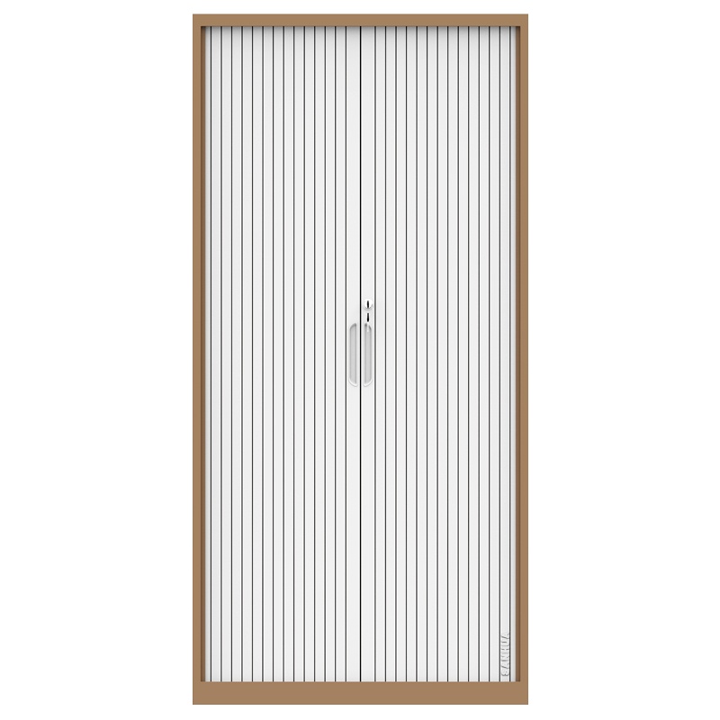 铭威盾办公文件柜带锁卷门柜加厚钢制铁皮柜资料柜档案柜凭证储物柜矮柜