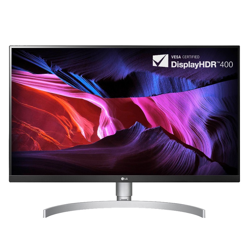 LG 27英寸 4K超高清 HDR400 sRGB99% FreeSync显示器 三面微边框 旋转升降 低闪屏 双HDMI HDCP(27UL650)