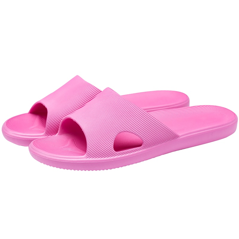 美人桥情侣款男女拖鞋纯色轻便舒适软底居家拖鞋洗澡浴室一字拖