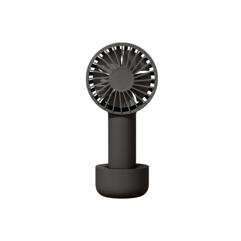素乐小风扇便携式usb手持小型随身可充电手拿握夏天学生可爱宿舍办公室桌面迷你大容量超静音大风力电风扇-黑色
