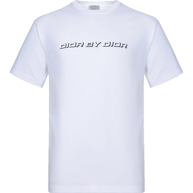 DIOR HOMME 迪奥 男士字母图案棉质圆领短袖T恤 863J611K0910