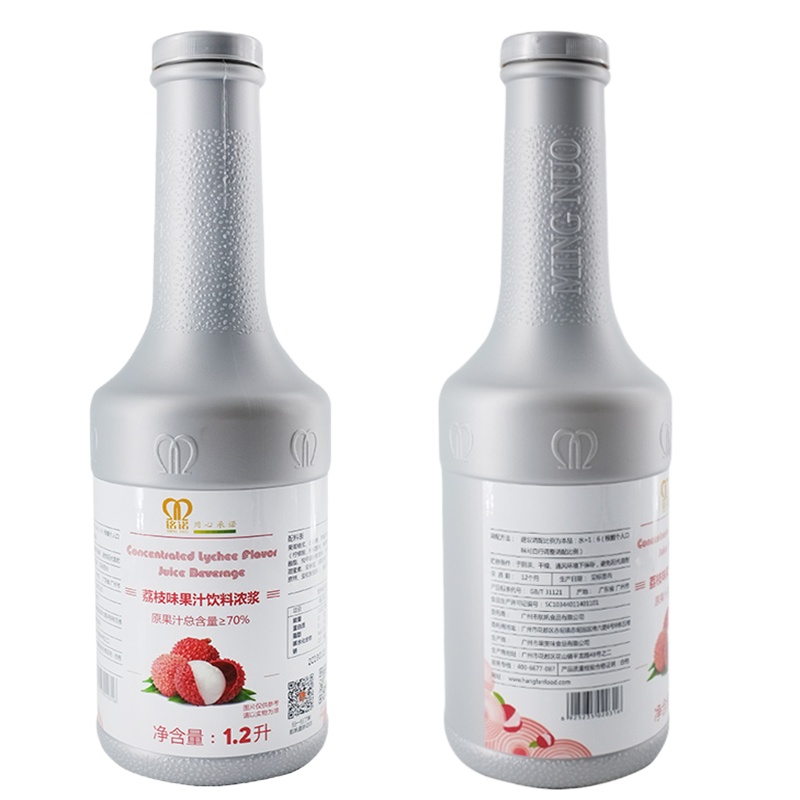 荔枝汁浓缩果汁果浆美味浓浆饮品原料1.2L(单位:瓶)