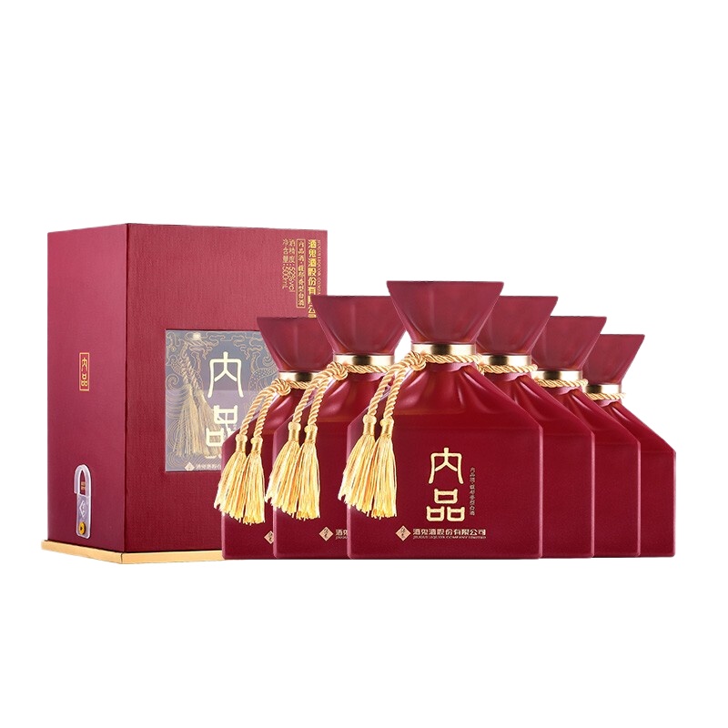 酒鬼酒 52度内品 馥郁香型白酒500ml*6瓶整箱装 国产高度白酒