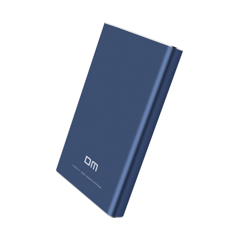 DM Micro移动硬盘盒 HD003系列 2.5英寸 深蓝色 SATA3.0串口 电脑外置壳固态机械ssd铝合金硬盘盒