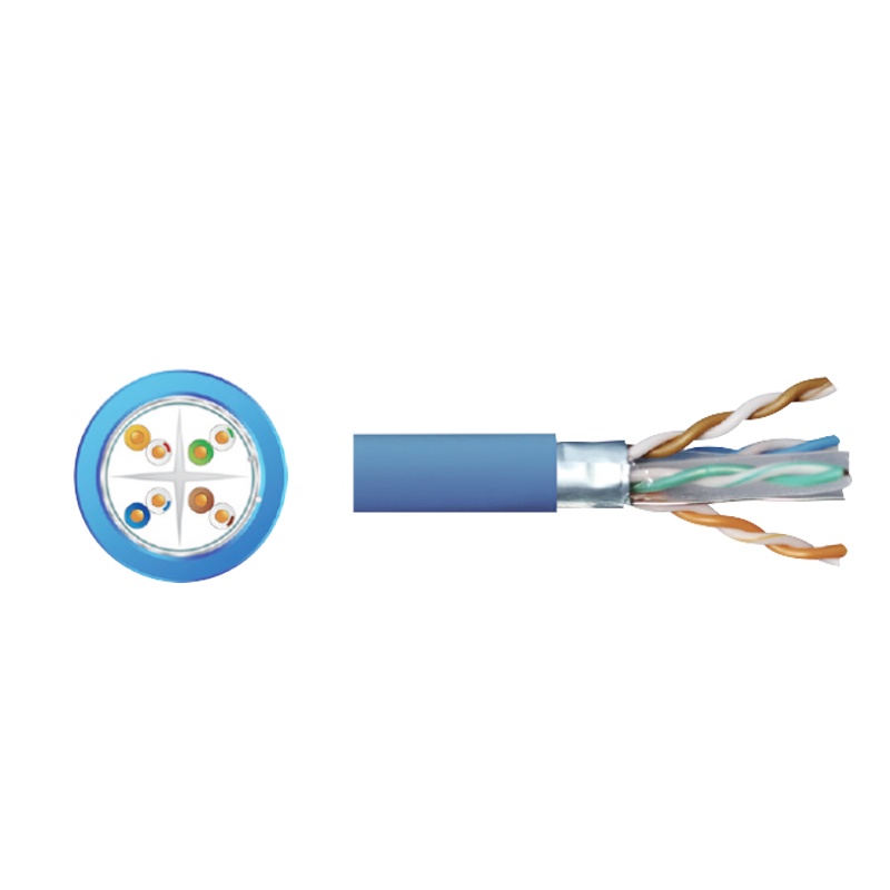华三(H3C)GC- CC06FU23MBL305 六类屏蔽网线 无氧铜芯 千兆网线 工程家装专用网线 蓝 蓝 305米