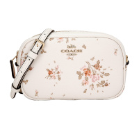 COACH 蔻驰 奢侈品 女士小号印花皮革单肩斜挎包腰包两用包 91179 IMCAH