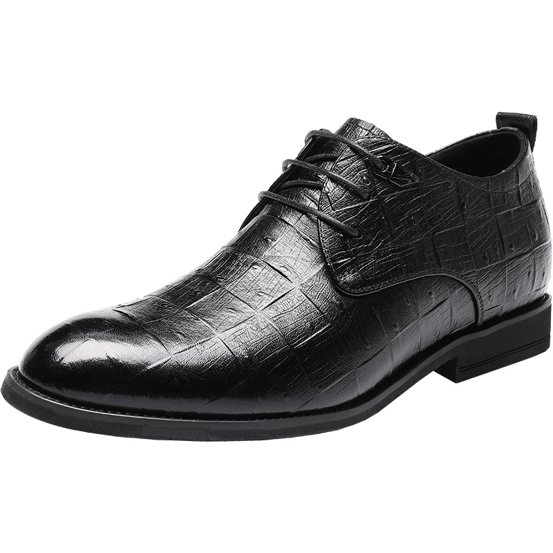 红蜻蜓真皮男鞋2020秋季新款商务休闲真皮皮鞋男百搭舒适英伦男鞋