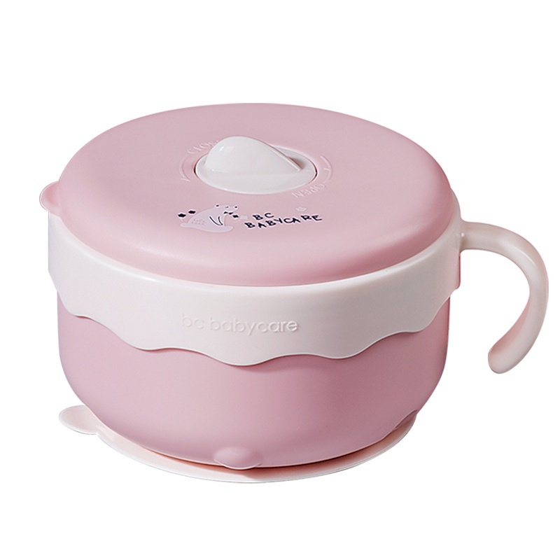 babycare宝宝辅食碗婴儿专用吸盘碗研磨不锈钢儿童餐具注水保温碗维尔粉