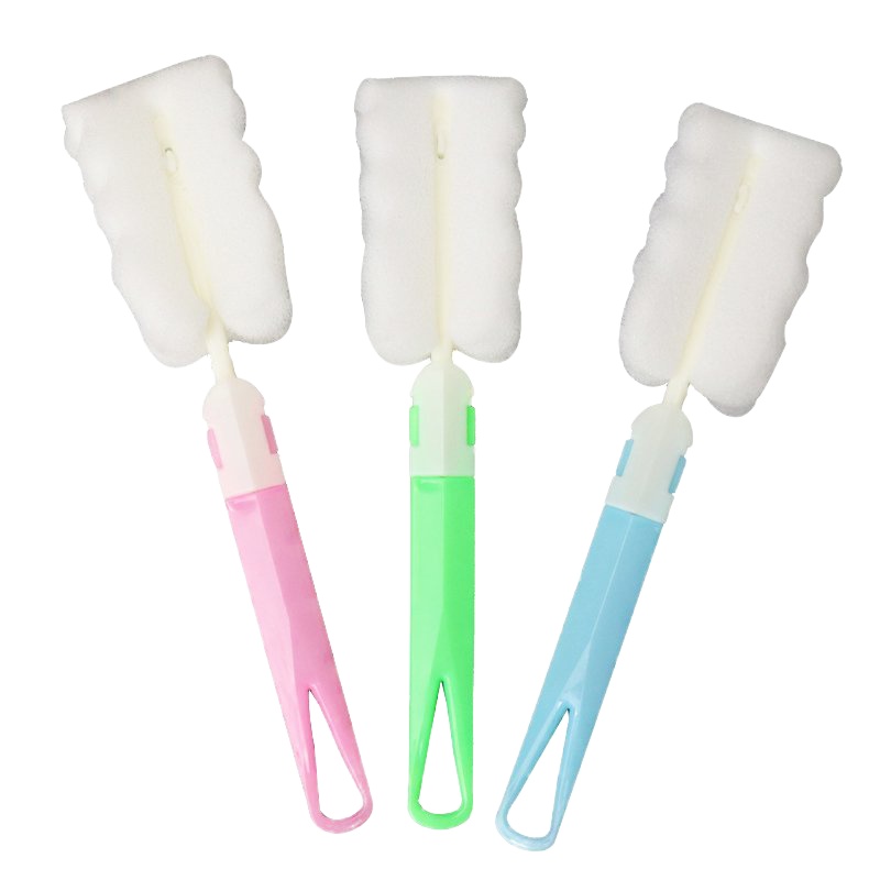 海绵奶瓶杯刷长柄保温杯刷子可拆卸洗杯子清洁刷家用款 杯刷颜色随机1个装