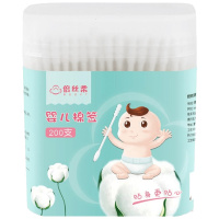 倍丝柔(BSOFT)婴儿双头细棉签宝宝专用一次性尖头棉花棒掏耳盒装200支