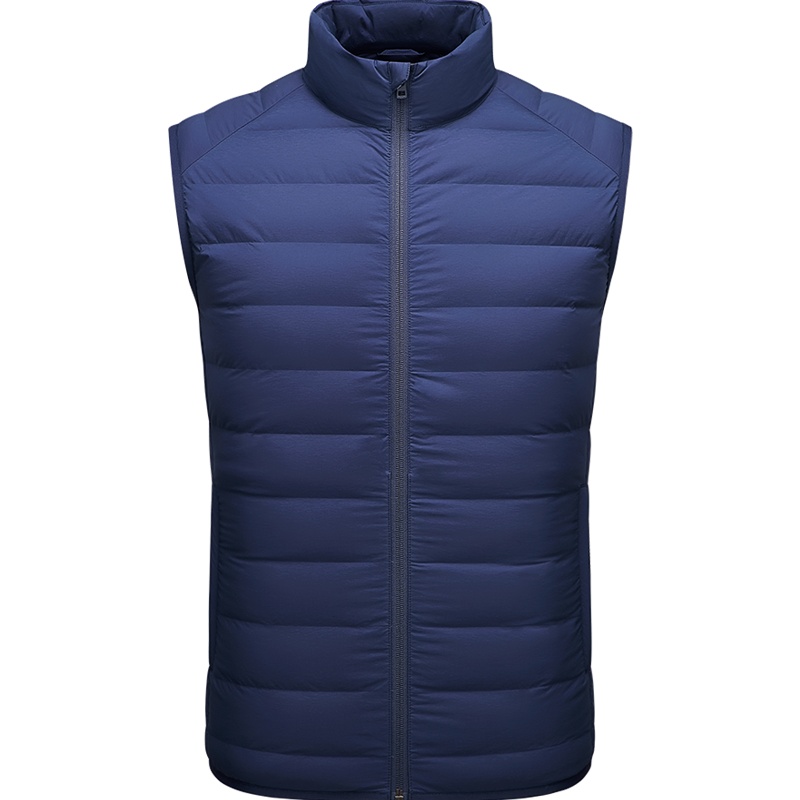 HODO红豆男装 男士羽绒背心 秋冬简约休闲立领短款羽绒背心轻鹅绒背心男