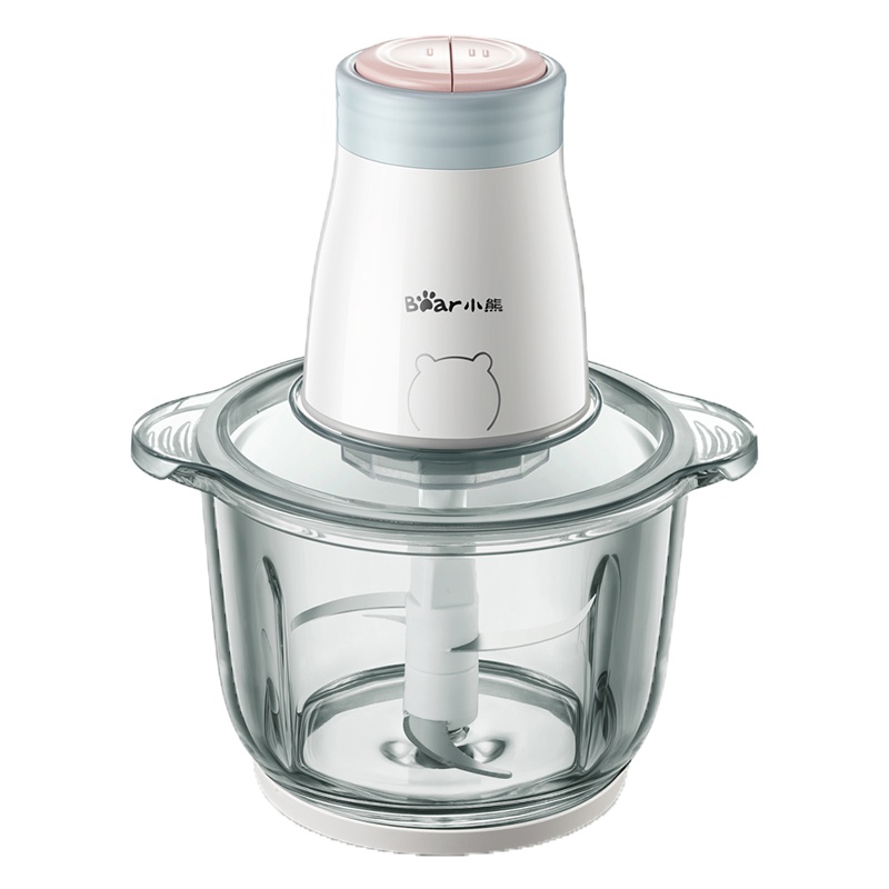小熊(Bear)2升绞肉机 碎肉机 多能料理机 绞馅机 家用电动搅肉机切菜饺子肉馅蒜蓉机搅拌机QSJ-B02Q1