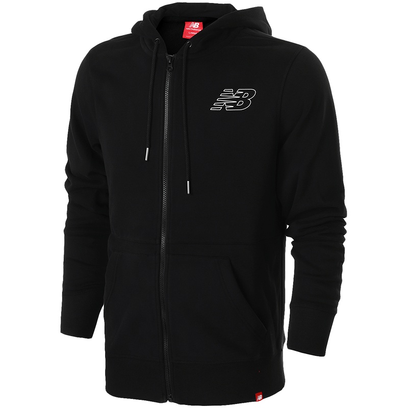 New Balance/NB男装外套连帽针织运动休闲夹克AMJ81508 L AMJ81508-BK黑色