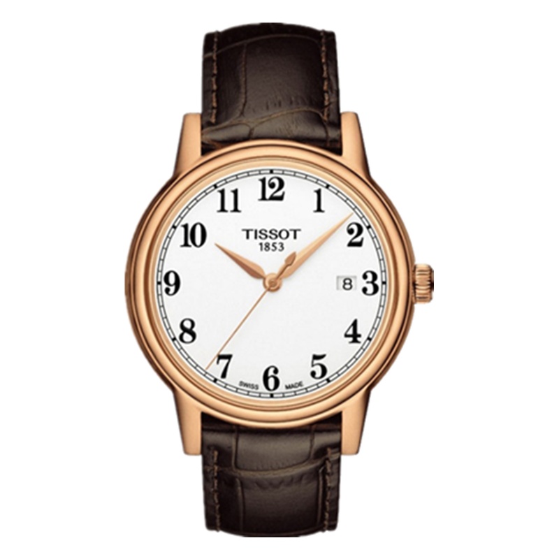 天梭(TISSOT)手表 卡森系列 石英男表 带日历 优雅表盘 时尚石英男表T085.410.36.012.00