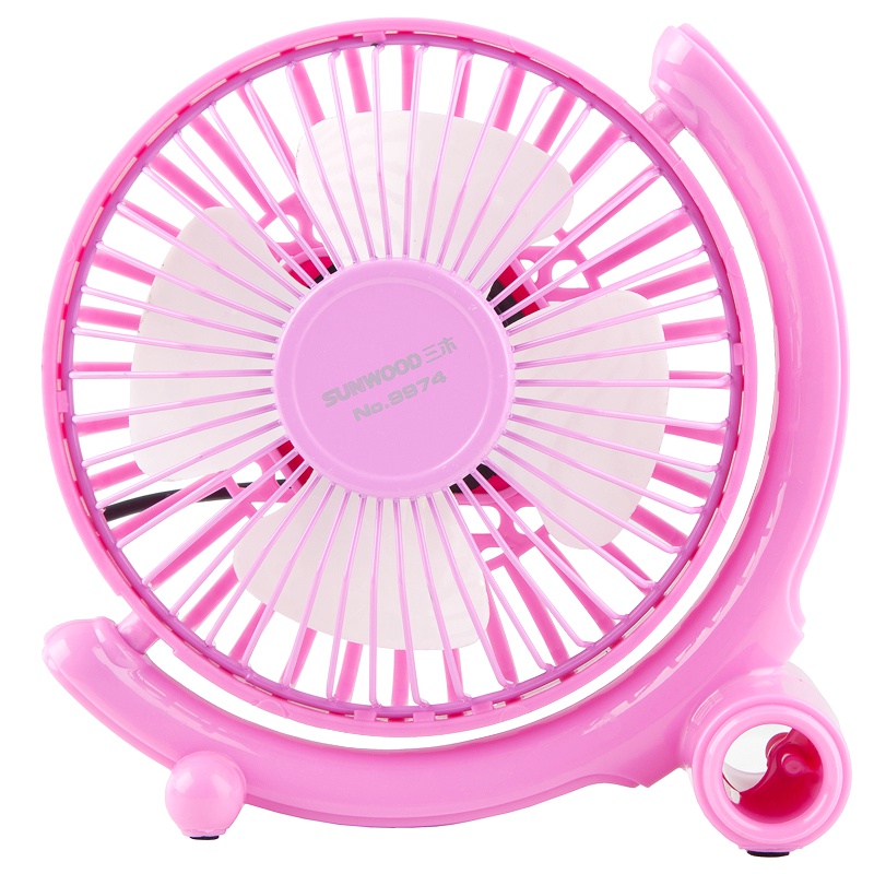 三木(SUNWOOD) 三木USB迷你静音桌面型小风扇电风扇 SM9974 粉色