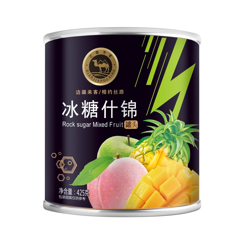 边疆来客水果罐头冰糖混合水果罐头425g*5罐装 水果果肉方便速食