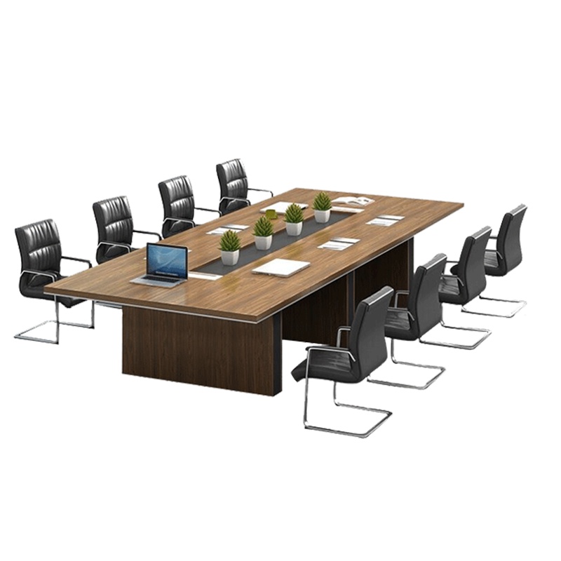 [理政] 板式会议桌 现代简约会议桌 商务会议台 高端大气洽谈桌 多人接待桌 员工培训桌