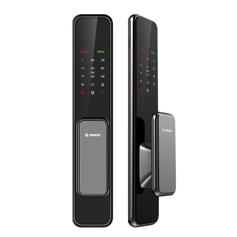 博世(BOSCH) 指纹锁全自动门锁EL600墨岩灰 密码锁家用防盗门锁