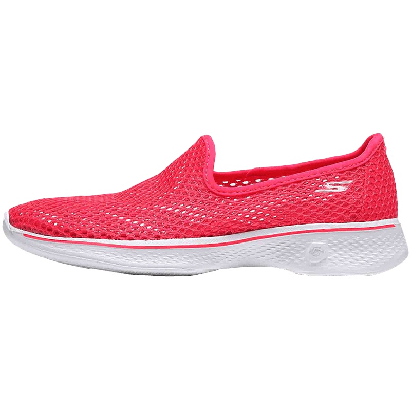 【自营】Skechers斯凯奇女健步鞋GO WALK 4轻质一脚套运动鞋14905/H PK 14905/HPK桃红
