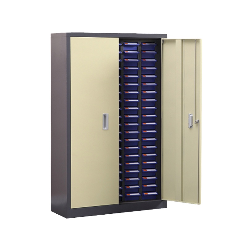 臻远零件柜工具柜 100抽蓝色带门小号