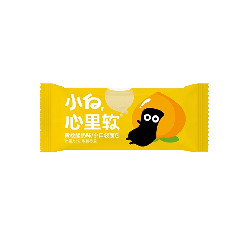 小白心里软 小口袋夹心面包(黄桃味)整箱4斤